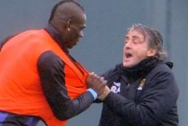 Balotelli-Mancini: è rissa in allenamento