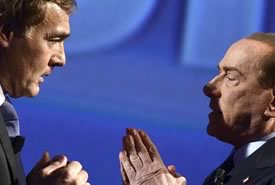 Berlusconi su RaiUno: è polemica con Massimo Giletti