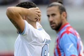 Lazio, tonfo contro il Catania