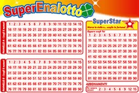 Jackpot SuperEnalotto: oggi a 91,7 milioni di euro