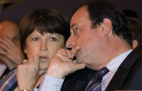 Aubry e Hollande, i due candidati alle primarie francesi
