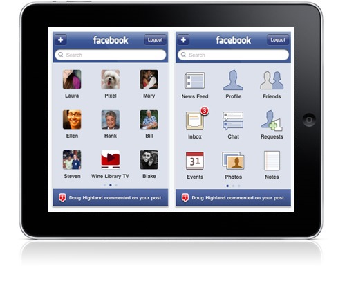 Facebook su iPad: disponibile il download