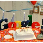 Google doodle: 13 candele sulla torta di Google