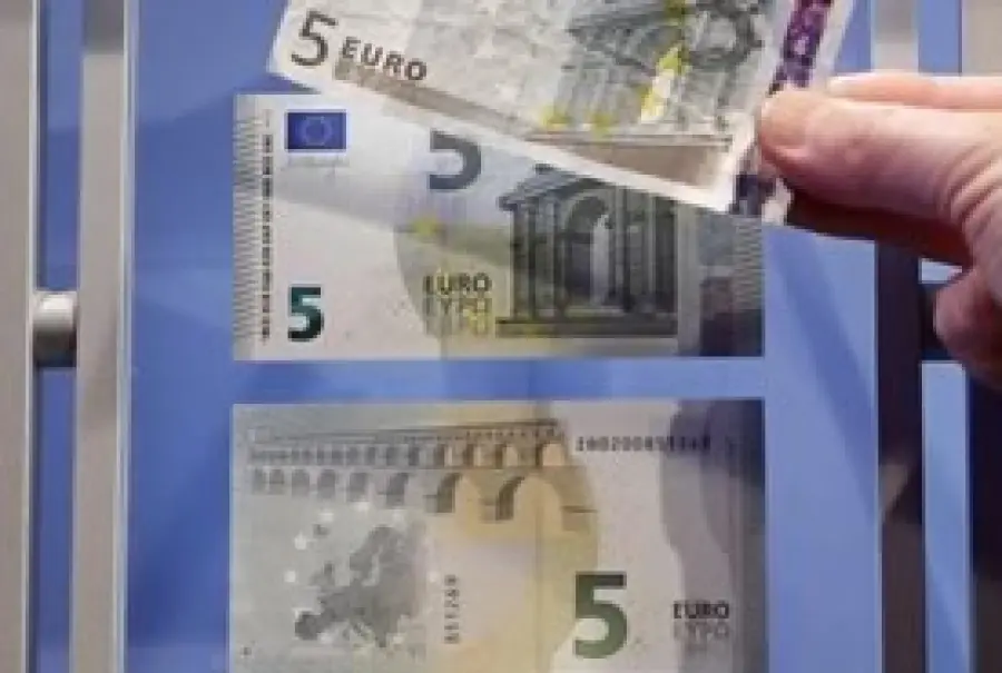 Da domani 2 maggio la Nuova Banconota da 5 Euro