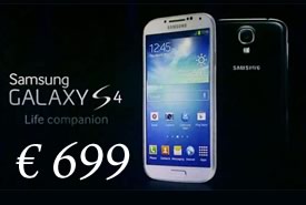 Il Samsung Galaxy S4 sbarca in Italia a 699 euro