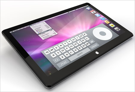 tablet con sfondo classico iOS disponibile per i prodotti Apple